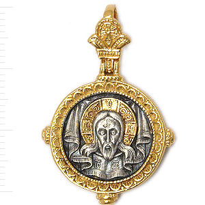 Фотография ювелирного изделия: Подвеска «Спас Нерукотворный», Серебро 925