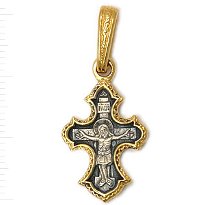 Фотография ювелирного изделия: Подвеска «Нательный крест», Серебро 925