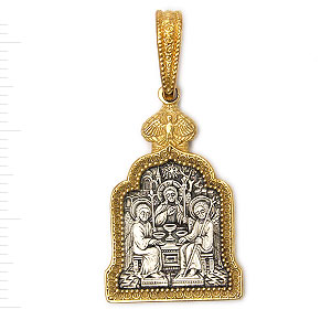 Фотография ювелирного изделия: Подвеска «Пресвятая Троица», Серебро 925