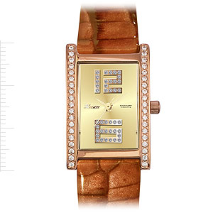 Фотография ювелирного изделия: Наручные часы «Лилия», 38 фианитов, Золото 585
