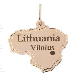 Фотография ювелирного изделия: Подвеска «Литва», Золото 585