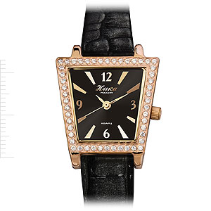 Фотография ювелирного изделия: Наручные часы «Жасмин», 50 фианитов, Золото 585