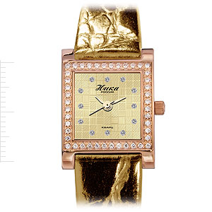 Фотография ювелирного изделия: Наручные часы «Камея», 44 фианита, Золото 585
