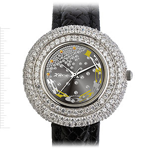Фотография ювелирного изделия: Наручные часы «Ландыш серебристый», 164 фианита, Серебро 925