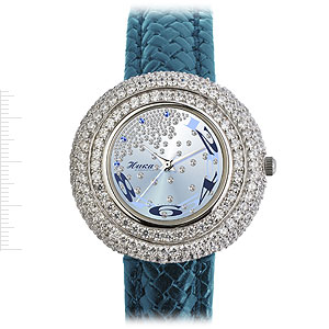 Фотография ювелирного изделия: Наручные часы «Серебристый Ландыш», 164 фианита, Серебро 925