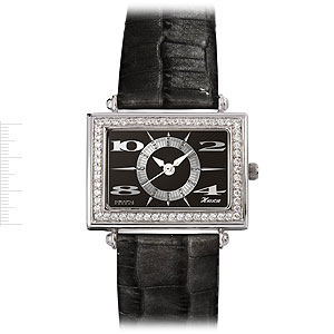 Фотография ювелирного изделия: Наручные часы «Серебристый Ландыш», 40 фианитов, Серебро 925