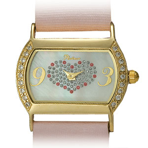 Фотография ювелирного изделия: Наручные часы «Юнона», фианит, Золото 585