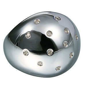 Фотография ювелирного изделия: Кольцо, 12 бриллиантов Кр 57 3/3А 0,12ct, Серебро 925