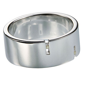 Фотография ювелирного изделия: Кольцо, 2 бриллианта Кр57 4/4Б 0,02ct, Серебро 925