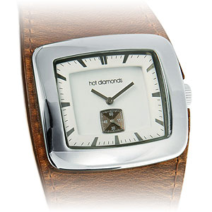 Фотография ювелирного изделия: Наручные часы, 1 бриллиант Кр57 4/4Б 0,015ct, Сталь